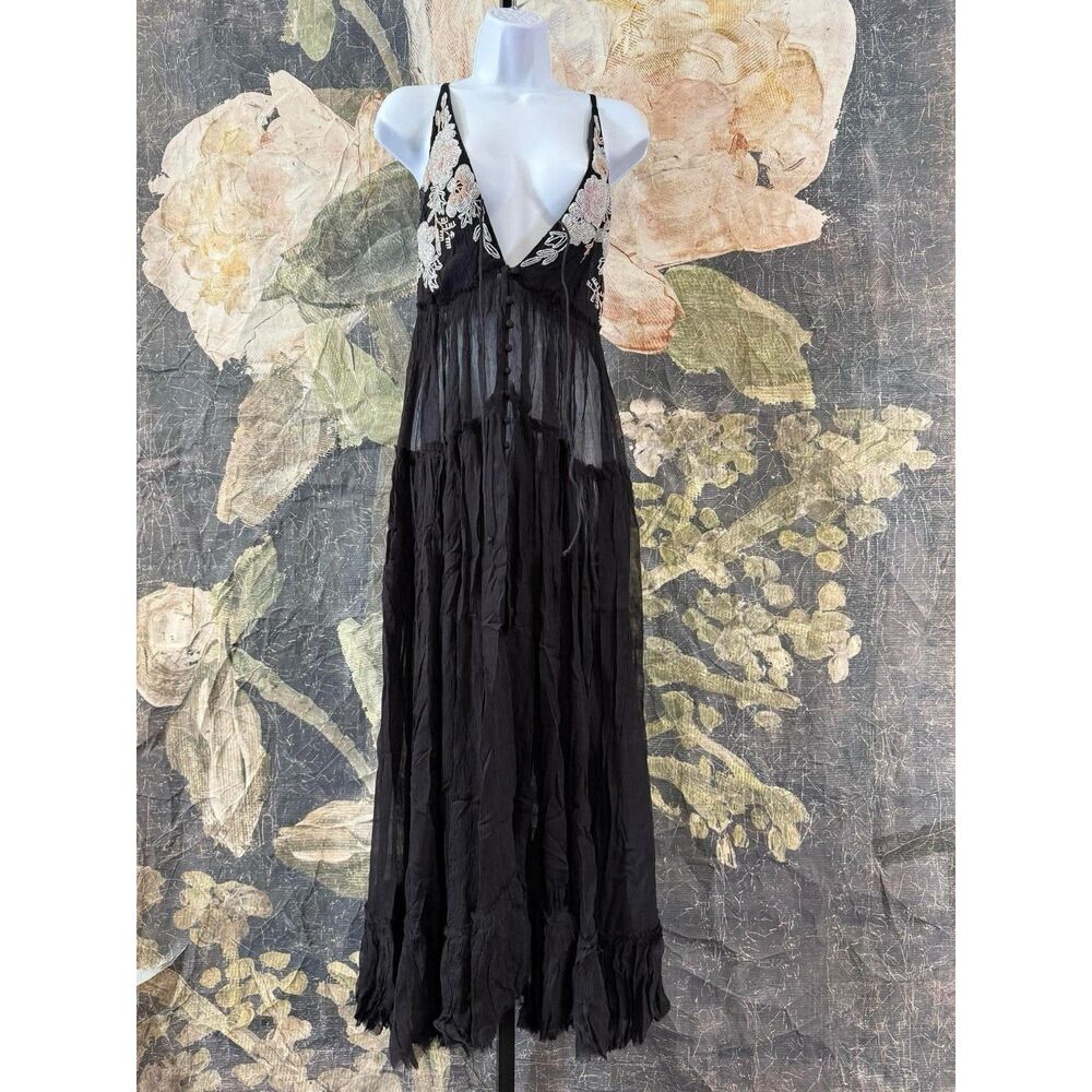 New Free People Secret Garden Maxi Top Size Extra Small - Picture 5 of 9